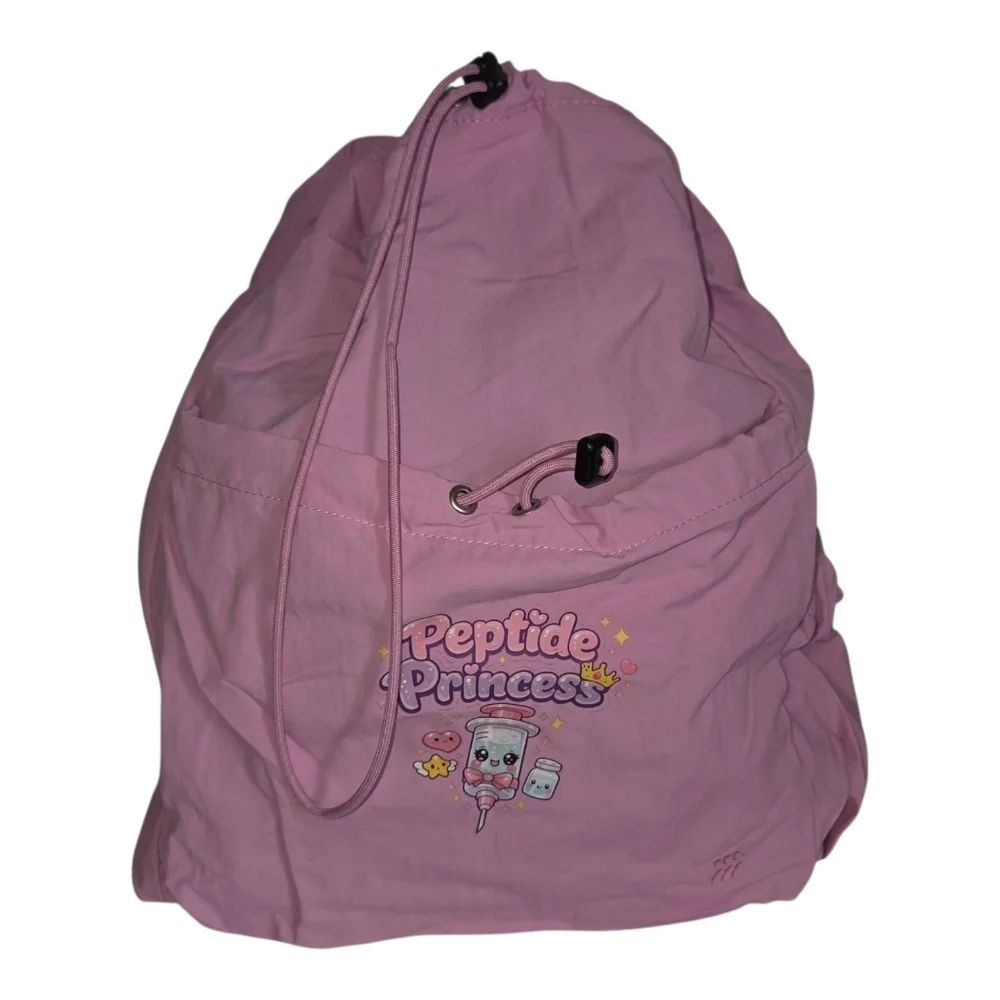Pink all in motion Peptide Princess sling gym Backpack